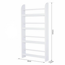 Wall-Mounted Bookshelf in White by Lavishway | Book Shelves and Cabinets-42510
