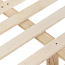 Tattershall Oak Top White Bed Frame by Lavishway | Wooden Beds-35976