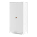 Barcelona White 2 Doors Wardrobe by Lavishway | Wardrobe-29800