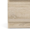 Naia Oak Finish 3 Drawers Bedside Table by Lavishway | Bedside Tables-29911