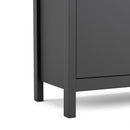 Barcelona Matt Black 2 Doors Wooden Sideboard by Lavishway | Sideboards-30295