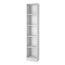 Basic Tall Narrow Bookcase With 4 Shelves by Lavishway | Book Shelves and Cabinets-30703