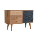 Acadia Solid Wooden 1 Door 3 Drawers TV Unit by Lavishway | TV Units Cabinets-22816