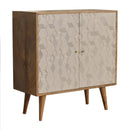 Acadia Solid Wooden 2 Doors Shoe Cabinet by Lavishway | Shoe Cabinets-22850