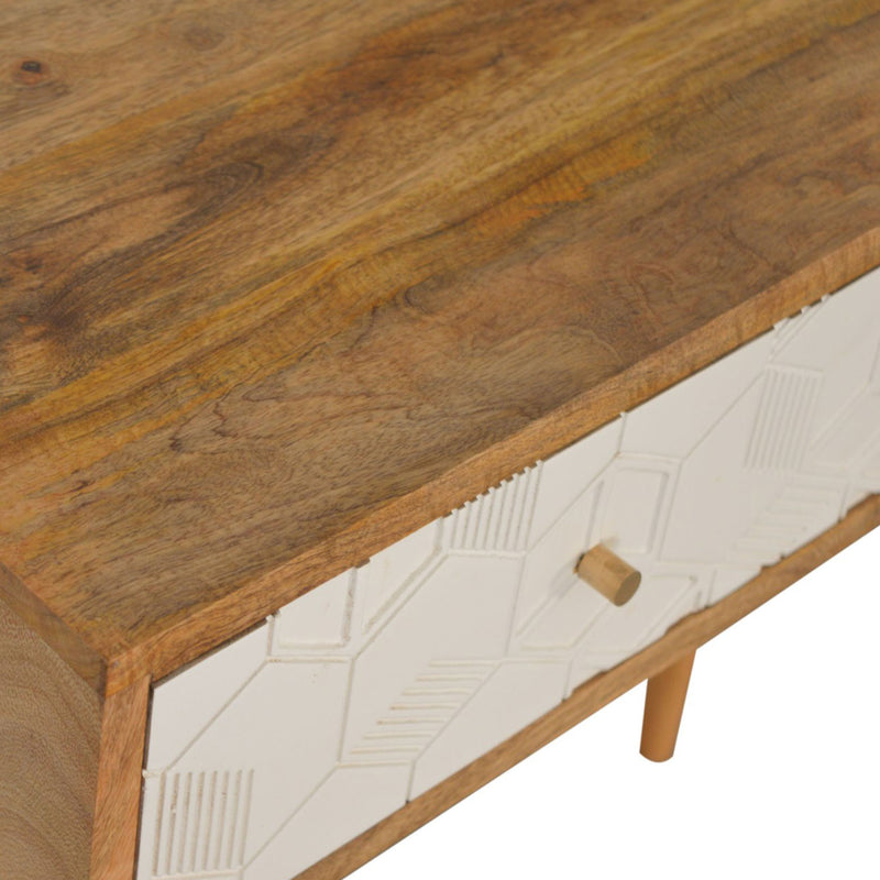 Acadia Solid Wood 2 Drawers Console Table by Lavishway | Hallway Console Table-22950