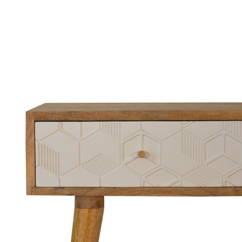 Acadia Solid Wood 2 Drawers Console Table by Lavishway | Hallway Console Table-22948