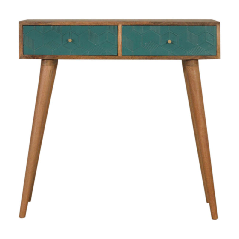 Acadia Solid Wood 2 Drawers Console Table by Lavishway | Hallway Console Table-22932