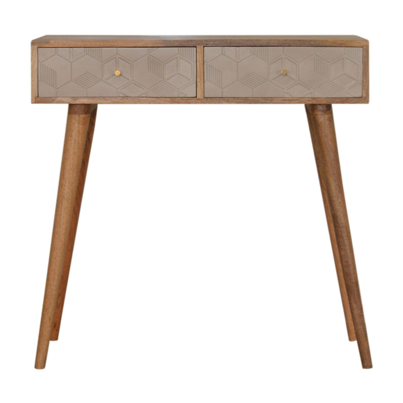 Acadia Solid Wood 2 Drawers Console Table by Lavishway | Hallway Console Table-22931