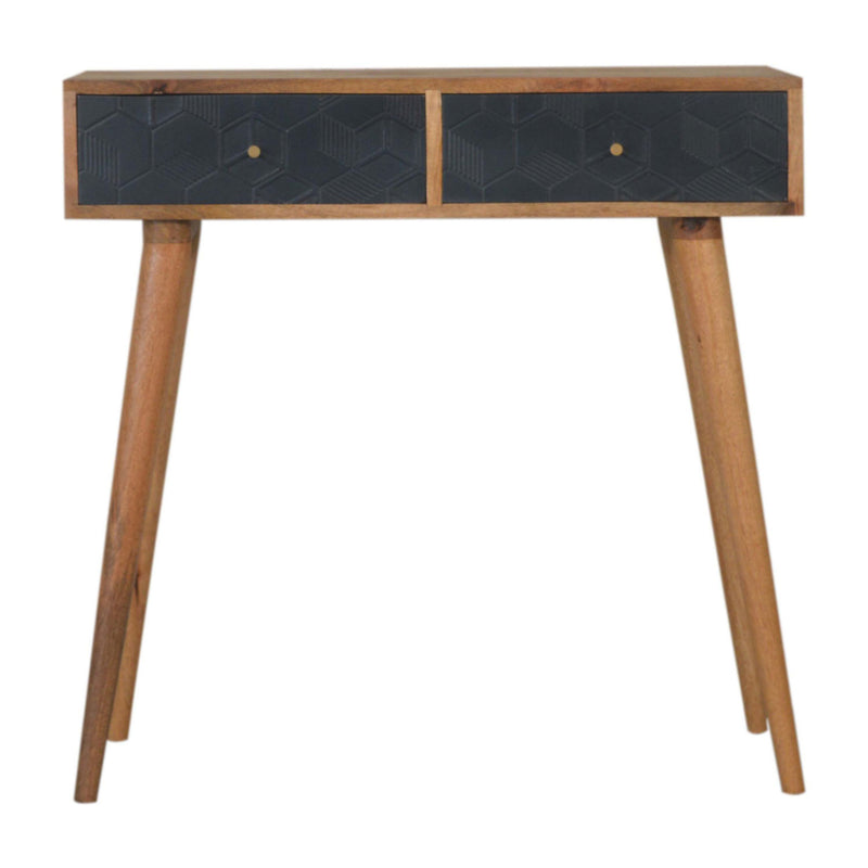 Acadia Solid Wood 2 Drawers Console Table by Lavishway | Hallway Console Table-22933