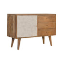 Acadia Solid Wooden 1 Door 3 Drawers TV Unit by Lavishway | TV Units Cabinets-22818