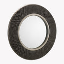 Adagio Decorative Round Pewter Wall Mirror by Lavishway | Wall Mirrors-21199