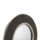 Adagio Decorative Round Pewter Wall Mirror by Lavishway | Wall Mirrors-21200