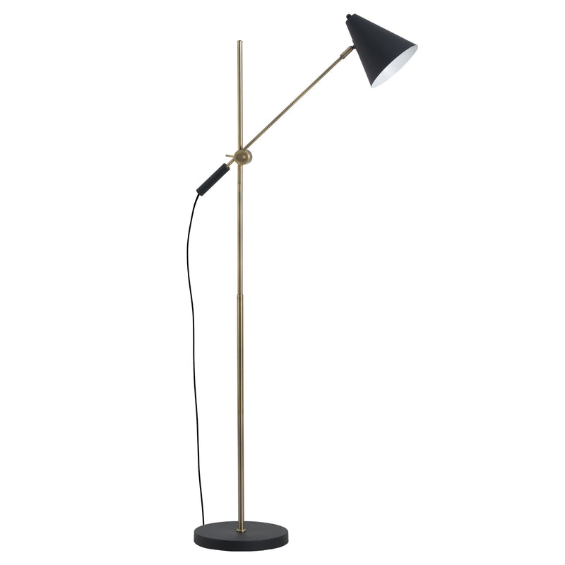 Adjustable Floor Lamp With Cone Shade by Lavishway | Floor Lamps-26603