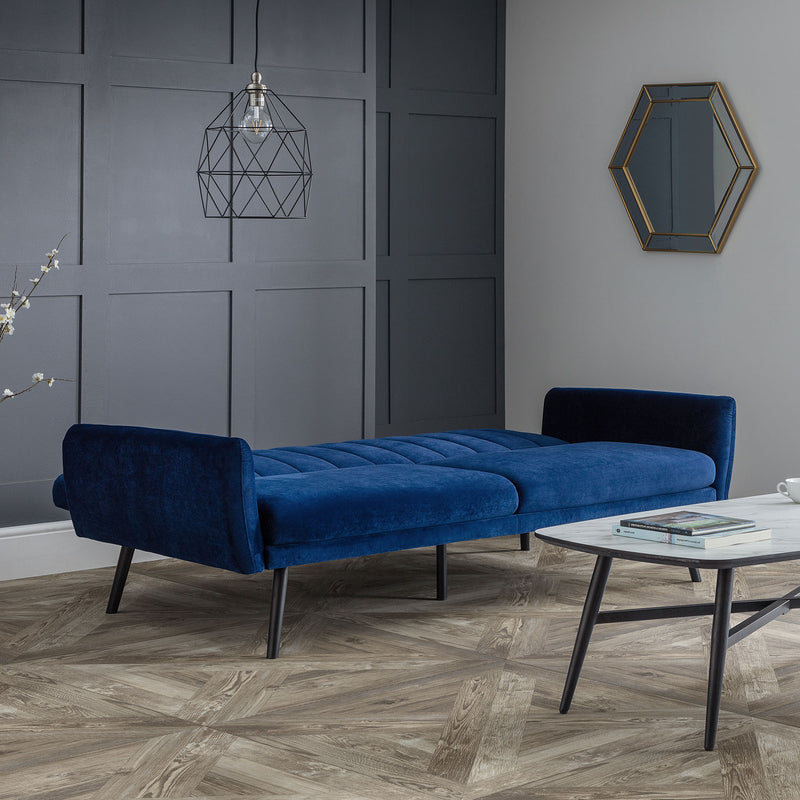 Afina Upholstered Velvet Sofa bed by Lavishway | Velvet Sofa-21230