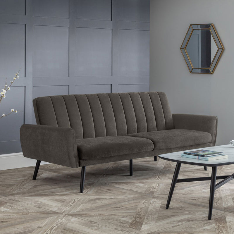 Afina Upholstered Velvet Sofa bed by Lavishway | Velvet Sofa-21226