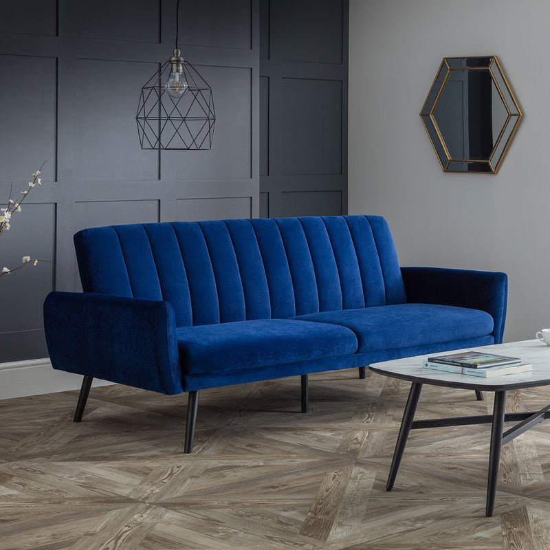 Afina Upholstered Velvet Sofa bed by Lavishway | Velvet Sofa-21225