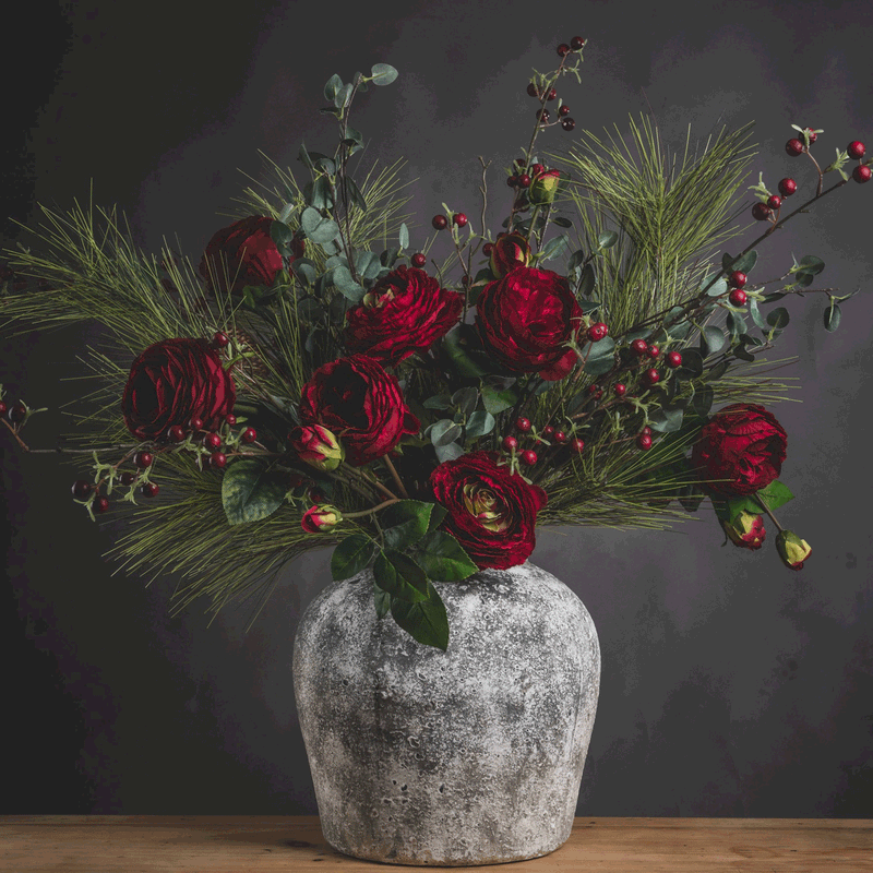 Aged Stone Effect Ceramic Vase by Lavishway | Vases-51036