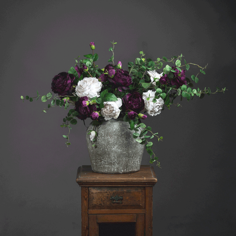 Aged Stone Effect Ceramic Vase by Lavishway | Vases-51040