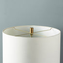 Aida Black & White Textile Table Lamp by Lavishway | Table Lamps-26188