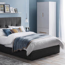 Alicia White Wooden 2 Doors Wardrobe by Lavishway | Wardrobe-21158