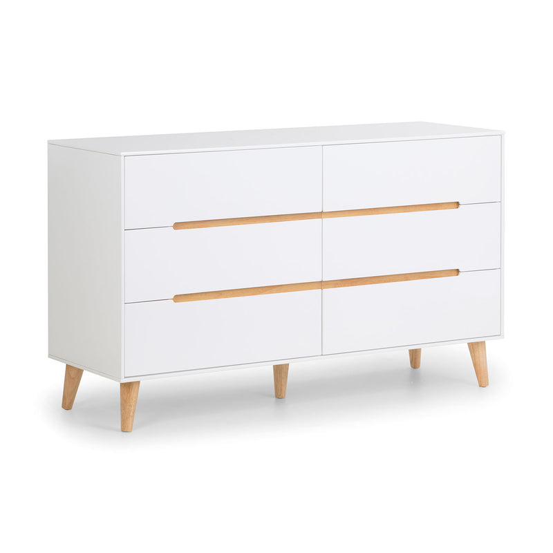 Alicia White 6 Chest Of Drawers by Lavishway | Chest Of Drawers-21161