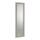 Allegro White Pewter Leaner Large Wall Mirror by Lavishway | Wall Mirrors-21146