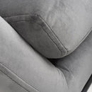 Alpine Brushed Velvet Grey Rocking Chair by Lavishway | Bedroom Chairs-27171