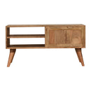 Alyna 2 Drawers Oak Finish Wooden TV Unit by Lavishway | TV Units Cabinets-57095