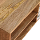 Alyna 2 Drawers Oak Finish Wooden TV Unit by Lavishway | TV Units Cabinets-57092