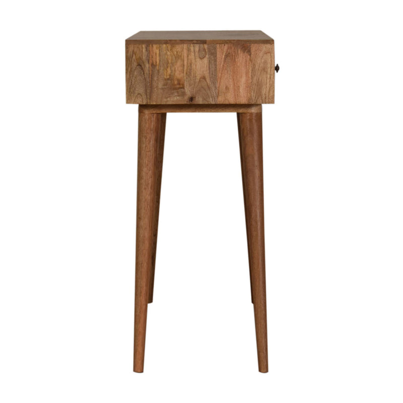 Alyna 2 Drawers Triangular Console Table by Lavishway | Hallway Console Table-57039