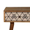 Alyna 2 Drawers Triangular Console Table by Lavishway | Hallway Console Table-57036