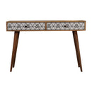 Alyna 2 Drawers Triangular Long Console Table by Lavishway | Hallway Console Table-57018
