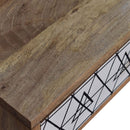 Alyna 2 Drawers Triangular Long Console Table by Lavishway | Hallway Console Table-57022