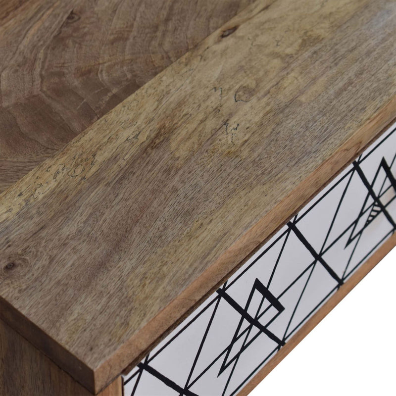 Alyna 2 Drawers Triangular Long Console Table by Lavishway | Hallway Console Table-57022