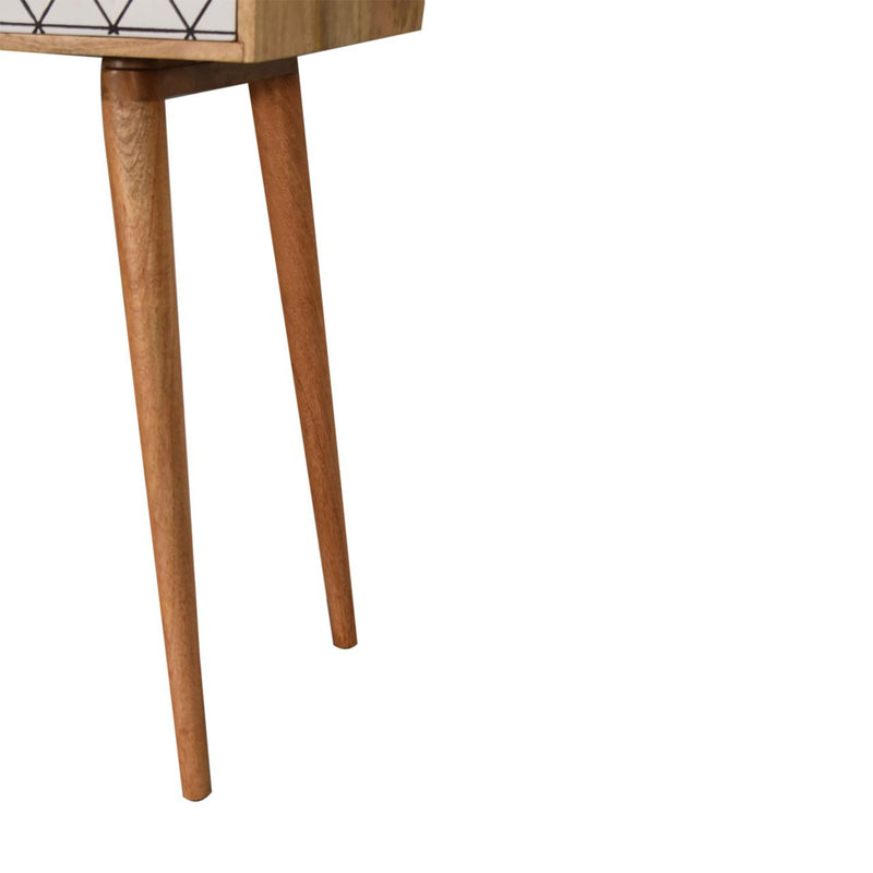 Alyna Triangle Screen Printed Writing Desk by Lavishway | Reclaimed Wood Desks-57069
