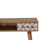 Alyna Triangle Screen Printed Writing Desk by Lavishway | Reclaimed Wood Desks-57067