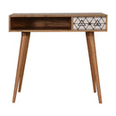 Alyna Triangle Screen Printed Writing Desk by Lavishway | Reclaimed Wood Desks-57065