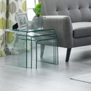 Amalfi Tall Glass Nest Of 3 Tables by Lavishway | Nest of Tables-21123