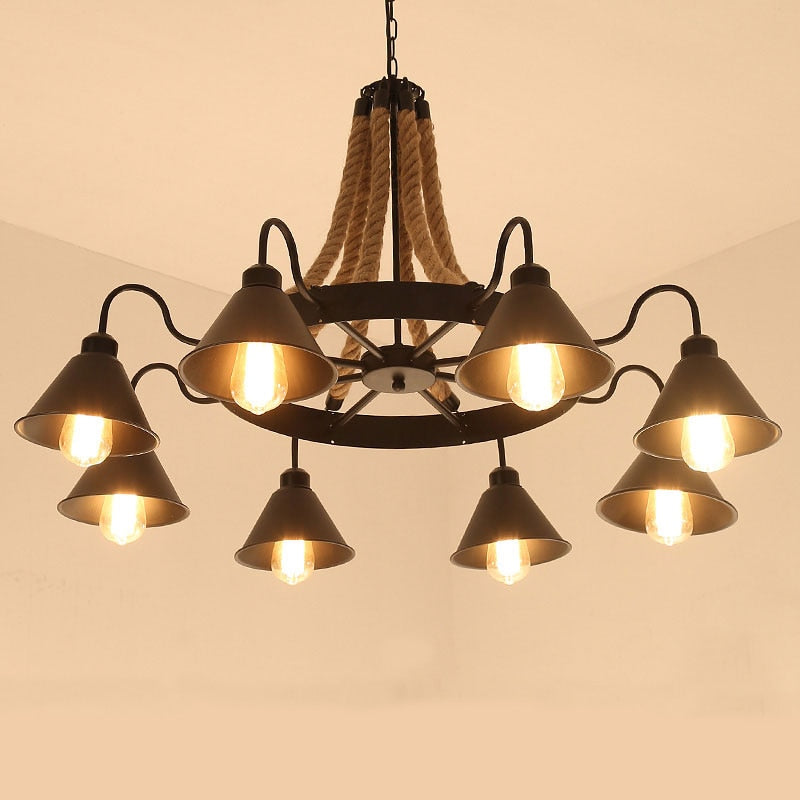 Vintage Retro Black Iron Pendant Light by Lavishway | Pendant Lighting-50390