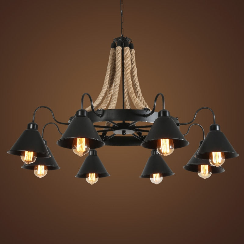 Vintage Retro Black Iron Pendant Light by Lavishway | Pendant Lighting-50389