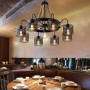 Industrial Black Wrought Iron Chandelier by Lavishway | Pendant Lighting-50403