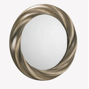 Andante Champagne Finish Swirl Wall Mirror by Lavishway | Wall Mirrors-21110