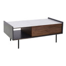 Ander Walnut & Matte Grey Coffee Table by Lavishway | Coffee Tables-23309