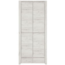 Angel Oak Melamine Finish 2 Doors Wardrobe by Lavishway | Wardrobe-44465