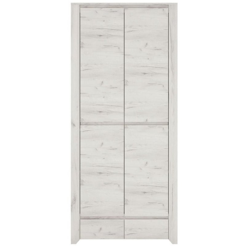 Angel Oak Melamine Finish 2 Doors Wardrobe by Lavishway | Wardrobe-44465