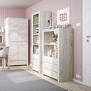 Angel Oak Melamine Finish 2 Doors Wardrobe by Lavishway | Wardrobe-44469