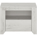Angel Oak Finish 1 Drawer Bedside Cabinet by Lavishway | Bedside Tables-44421