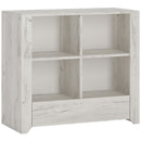 Angel Oak Melamine Finish Low Bookcase by Lavishway | Book Shelves and Cabinets-44434