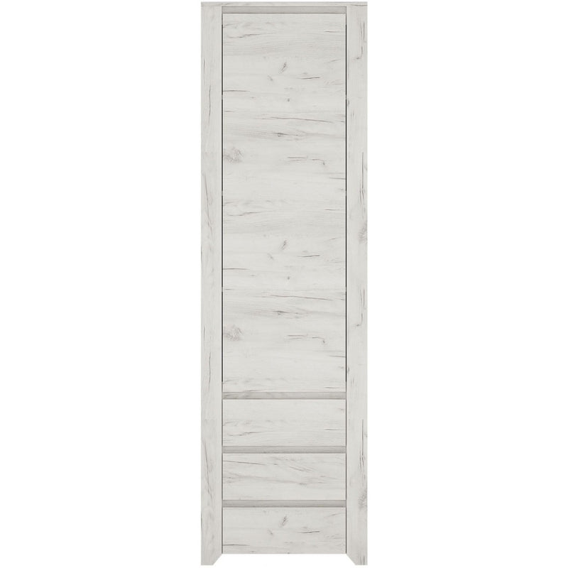 Angel White Oak Finish Tall Narrow Cupboard by Lavishway | Cupboards & Cabinets-44484