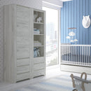 Angel White Oak Finish Tall Narrow Cupboard by Lavishway | Cupboards & Cabinets-44483